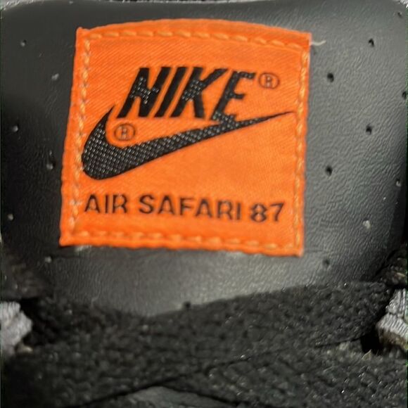 🔥 NIKE Air Safari 87 Retro Training/Running Shoes - Black/Gray/Orange - Men Sz - Picture 7 of 16